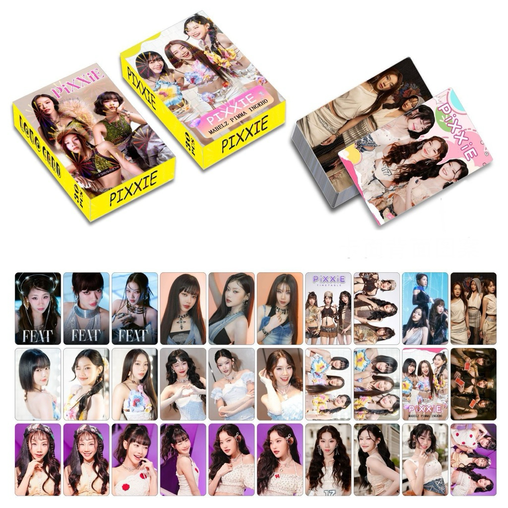 Lomo Card พร้อมภาพสมาชิก Mabelz, Pimma และ Ingkho จำนวน 30 แผ่น น้องสร้อยสุดสวยPiX