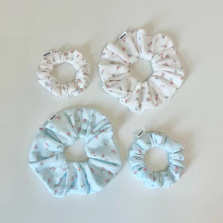 pepperoni | Floral Scrunchie | ยางรัดผม ยางมัดผม ลายดอกไม้