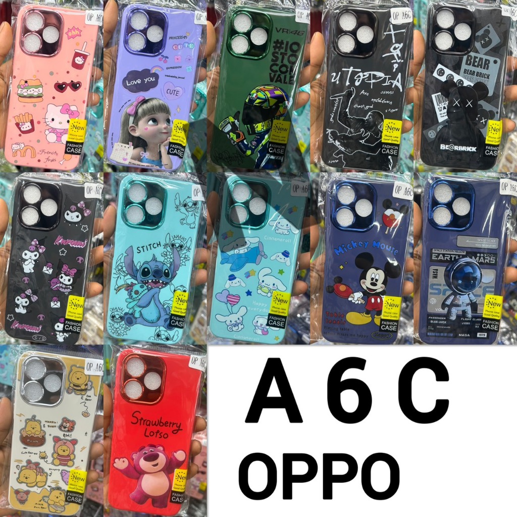 CASE เคส OPPO A6C - กำมะหยี่ลายการ์ตูน📮✅