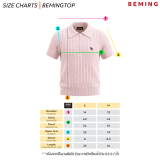 Bemingtop980(S-M)-Zippy Polo Knit – เสื้อโปโลซิปคอ สไตล์น่ารักแต่แอบเท่!