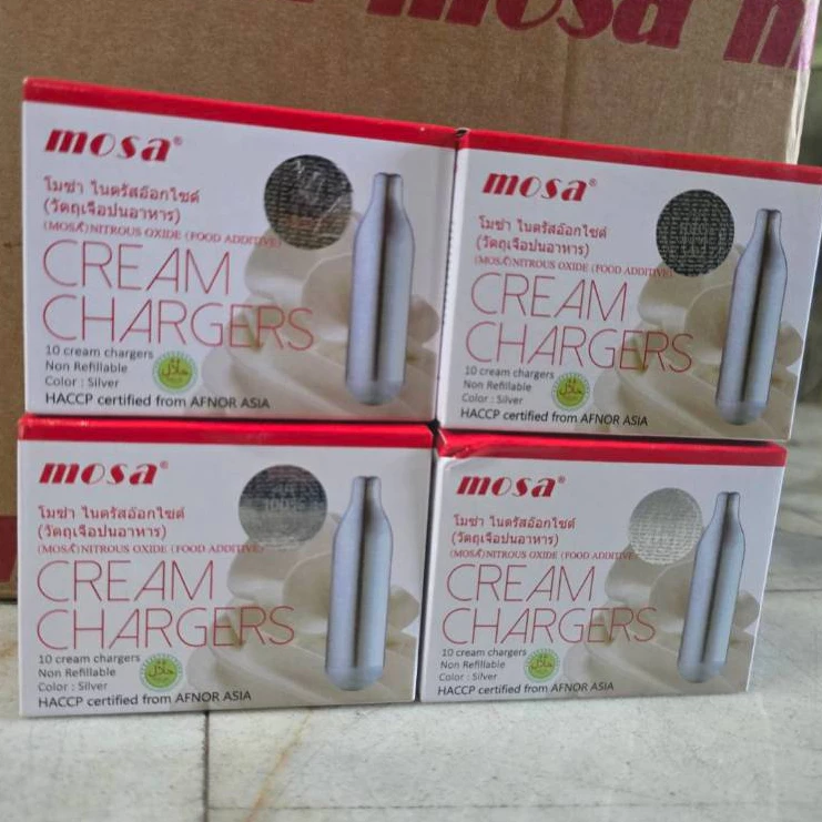 MOSA Cream Chargers สำหรับวิปปิ้งครีม [4กล่อง]