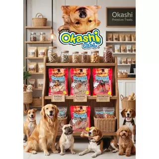 OKASHI SNACK DOG AND CAT ขนมสุนัข และขนมแมว (ไก่พันปลาพับ 36 ชิ้น) (ใช้คูปองส่งฟรีสูงสุด 40 บาท)