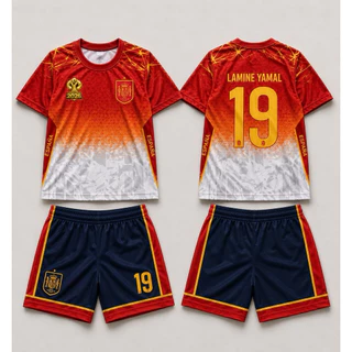 (งานไทย) ชุดฟุตบอล ชุดบอลโลก ชุดเด็กแขนสั้นขาสั้น ชุดกีฬา ชุดเด็ก 2-12 ขวบ ชุดบอลเด็ก