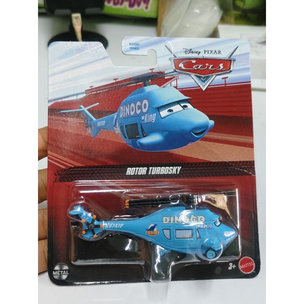Disney Pixar Cars Rotor Turbosky Dinoco Helicopter.