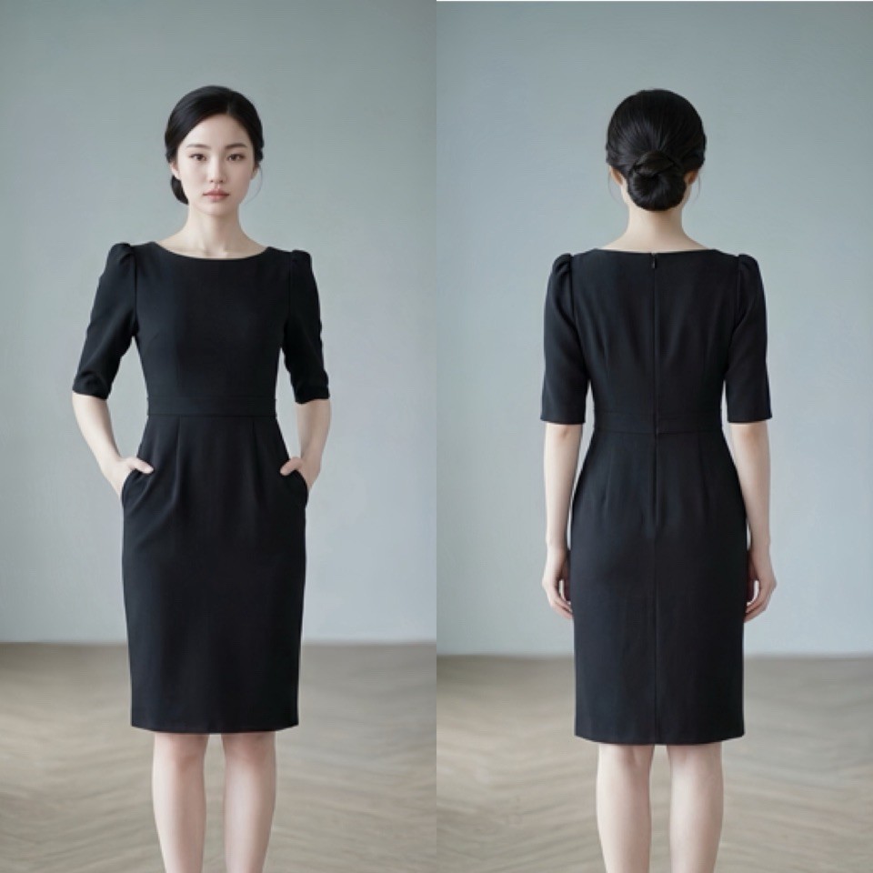 Dress By Papid เดรสทำงาน เดรสแฟชั่น รหัส658