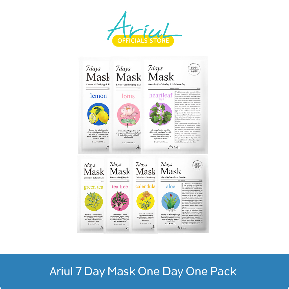 [มาสก์ 7 แผ่น] ARIUL 7Days One Day One Pack For Different Skin Condition Every Day