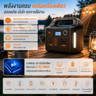 ZSUN Power Station แบตสำรอง เครื่องสํารองไฟห เครื่องสำรองไฟกลางแจ้งอัจฉริยะ 150W/300W แคมป์ปิ้ง ใช้ในบ้าน พาวเวอร์สเตชั่
