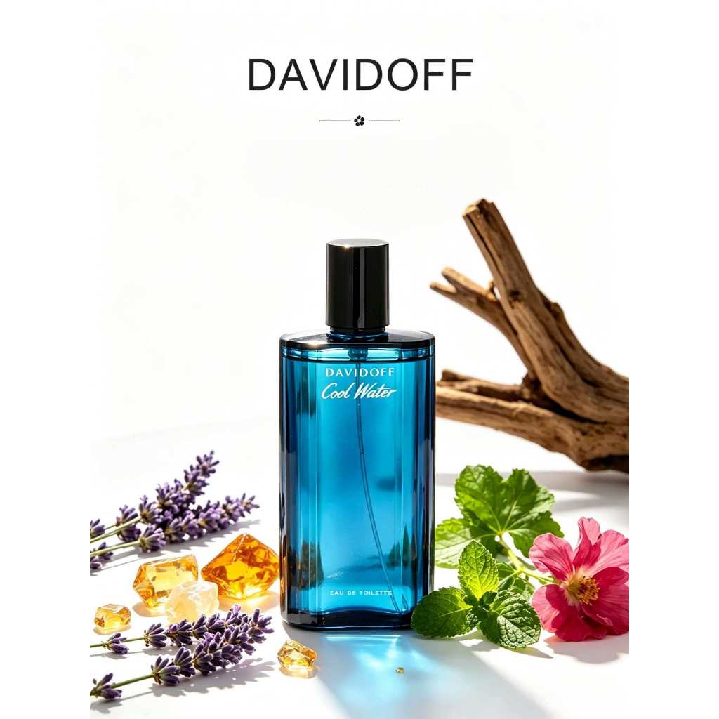 Davidoff Cool Water Men EDT 125ml น้ำหอมผู้ชายแท้ กลิ่นอายทะเล สดชื่น มีเสน่ห์ ติดทนนาน น้ำหอมยอดฮิต