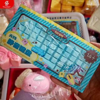 พร้อมส่ง🇹🇭(สินค้าไม่มีกล่อง)สกุชชี่คีย์บอร์ด Sanqing Keyboard Squishy รูปแป้นพิมพ์ เนื้อนุ่มเนื้อสโลว์ สกุชชี่แท้