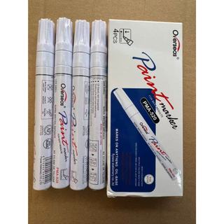 ปากกาเขียนยาง สีขาว 4 ด้าม PMA-520 ปากกาเขียนล้อ แต้มแม็กซ์ ยางรถยนต์ ล้อรถยนต์ ของแท้จากญี่ปุ่น
