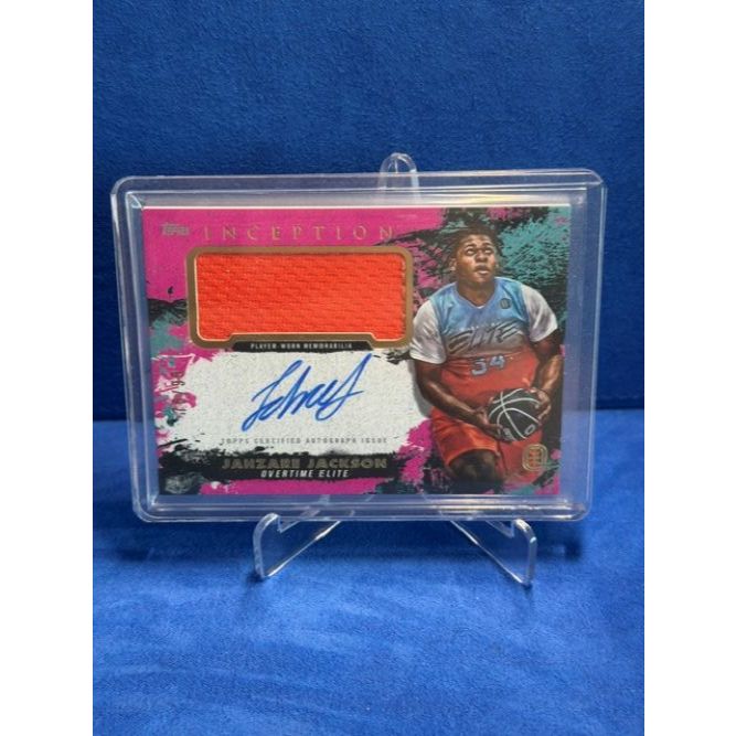 2021-22 Topps Inception OTE Jahzare Jackson  /99 RC PATCH ON CARD AUTO