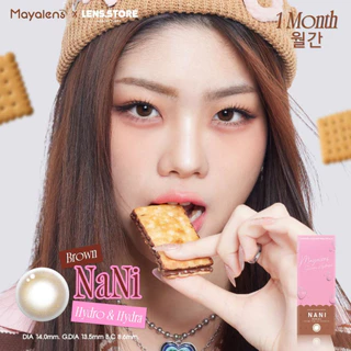 MAYALENS รุ่น NANI นานิ เลนส์น้ำตาลธรรมชาติ มีกลิสเตอร์ สวยละมุน สูตรใหม่ Hydro & Hydra