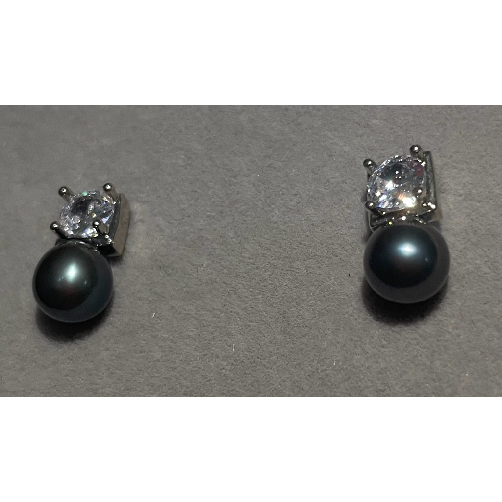 Fresh water pearl earrings-76/ pearl drop earrings
