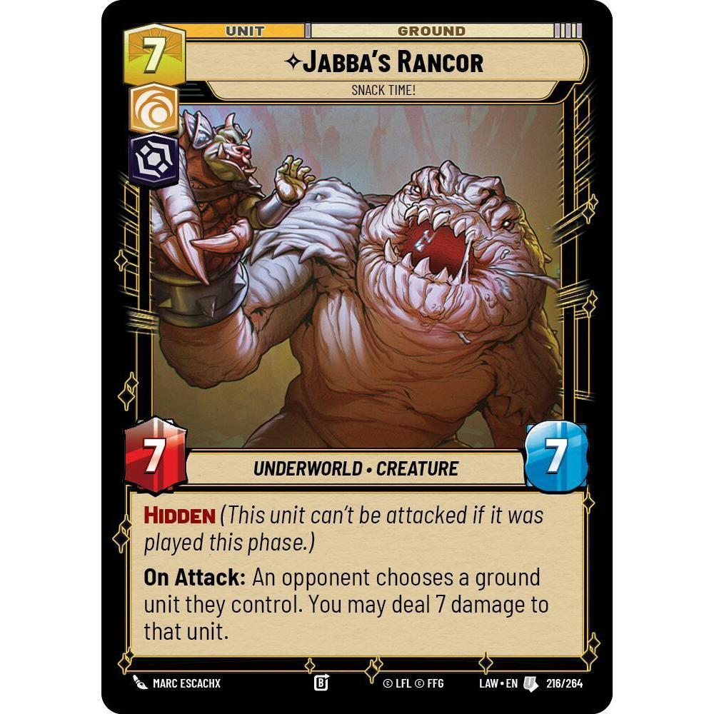 Jabba's Rancor - Snack Time! - A Lawless Time (LAW) Star Wars: Unlimited TCG