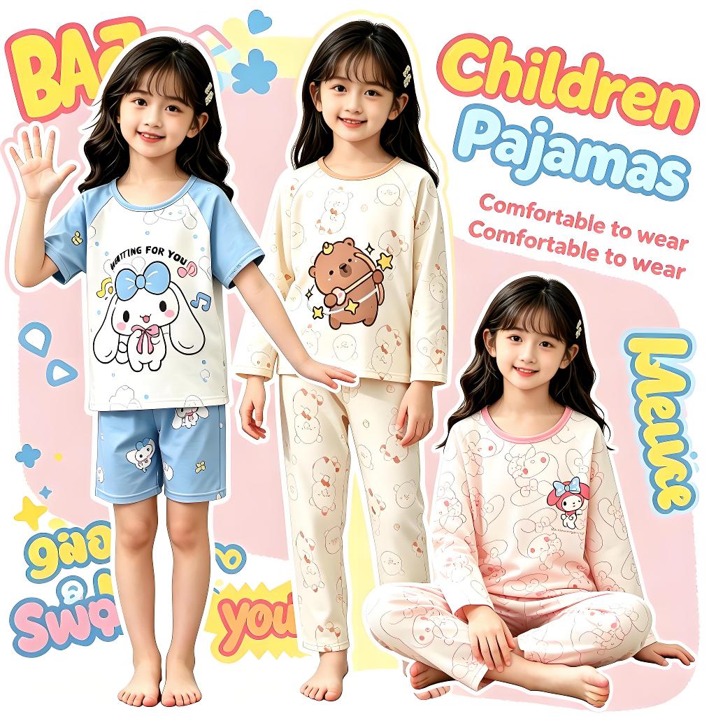 Eid Mubarak Kids Outfit Fun Kid Long Sleeve Nightclothes Girls Round-Neck Corgi Pajamas for 12 - 13 years