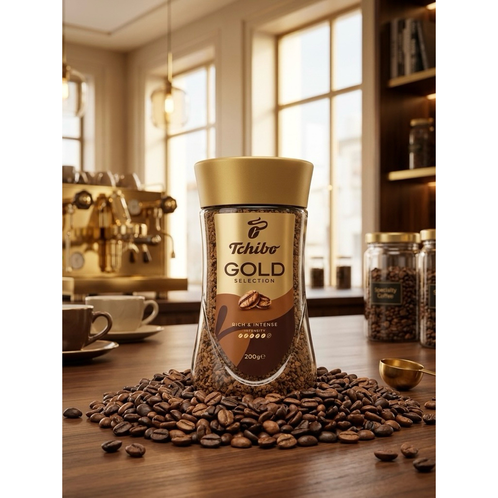 [200กรัม] exp:06/2027 TCHIBO GOLD SELECTION FREEZE DRIED 200G กาแฟทชิโบ กาแฟสำเร็จรูป ฟรีซดราย