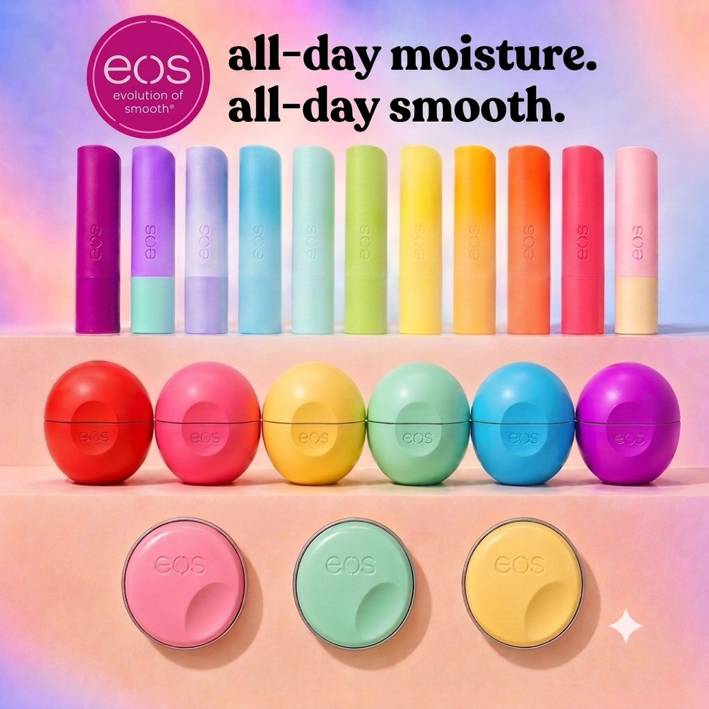 🐤EOS Lip balm ลิปบาล์มแท้ 💯% จาก 🇺🇸 Hand Cream/Gift Set ลิปออแกนิกรูปไข่-แบบแท่ง Collection ลิปแคร์ Evolution Of Smooth