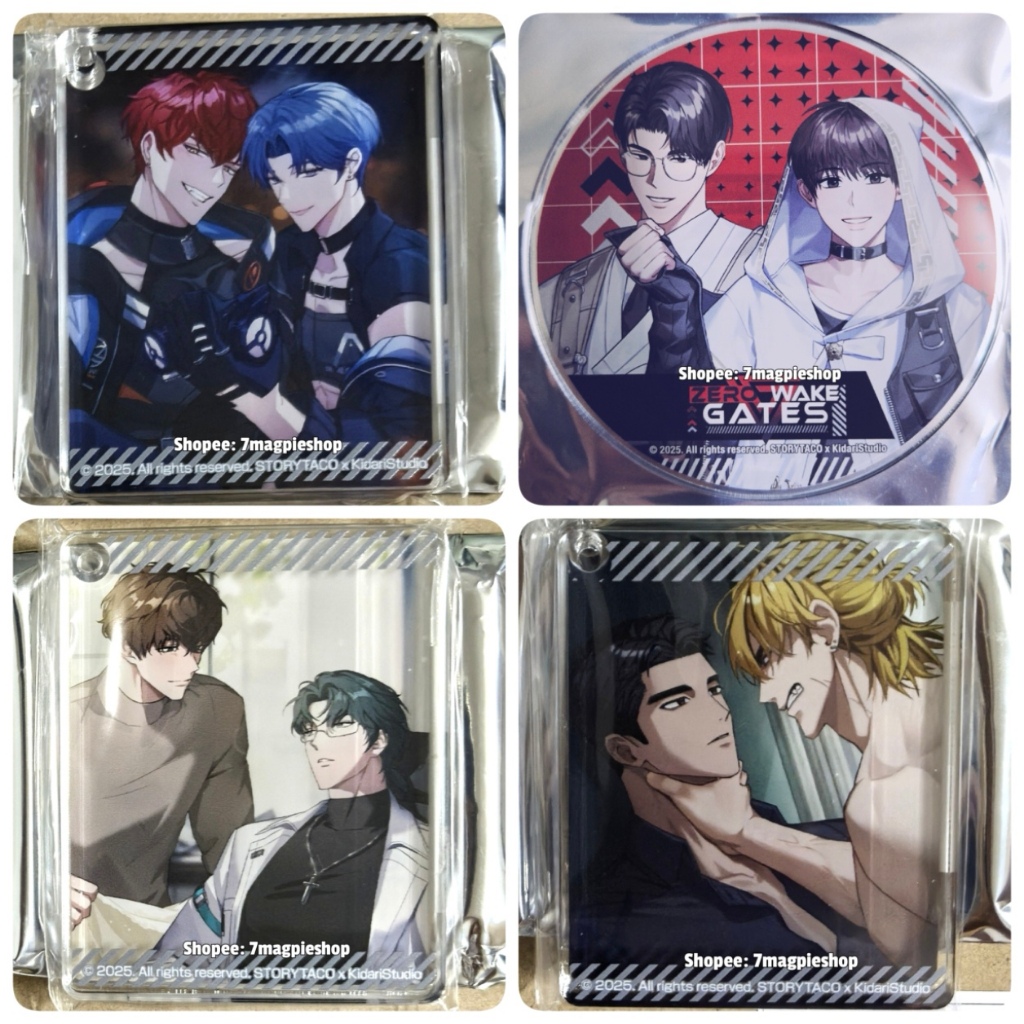 🇯🇵 Animate Gratte ZeroWake Gates Half Anniversary ของแท้ รองแก้ว Acrylic Coaster CoLotta Manhwa Be My Boomer Lezhin