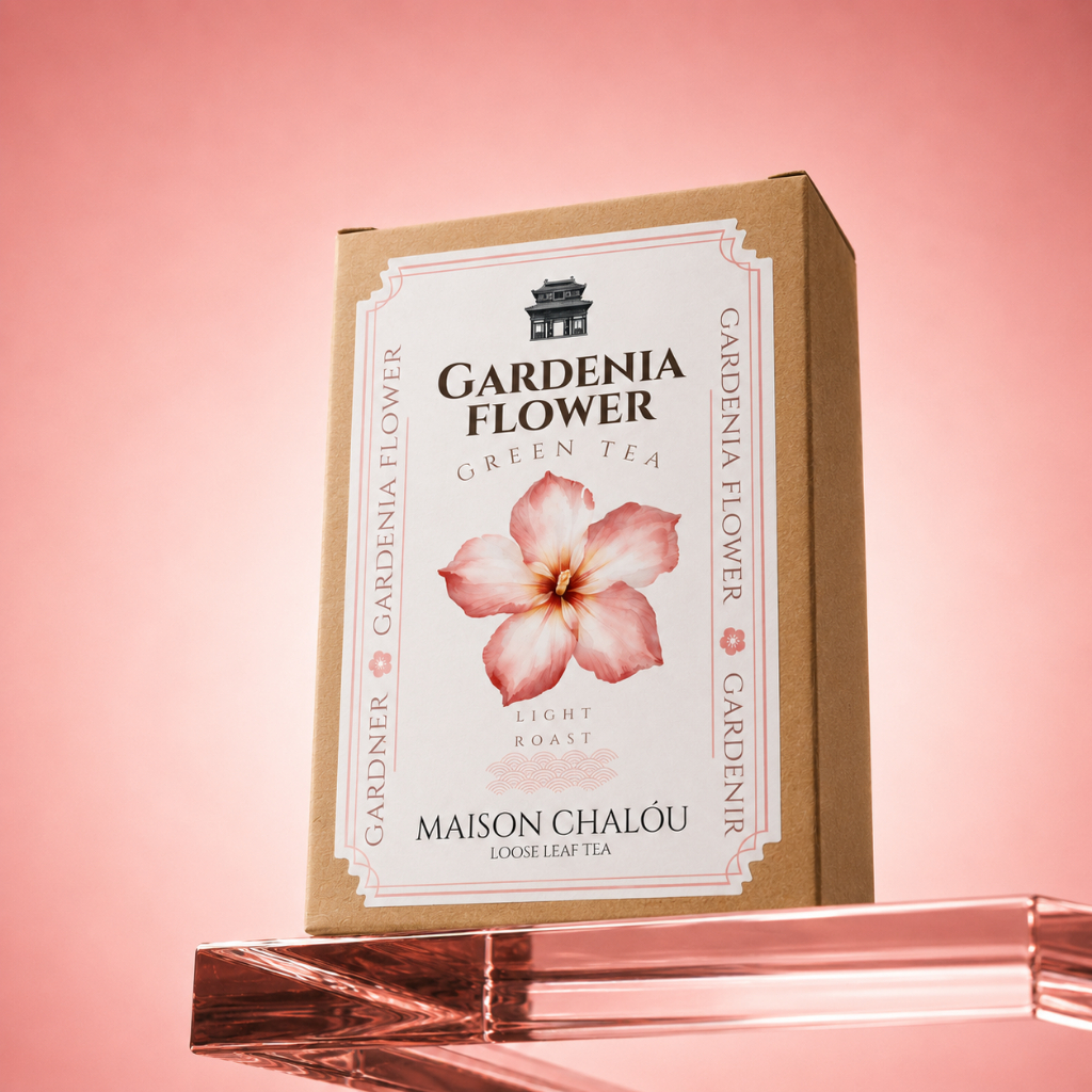 ชาเขียว ดอกพุด ชากาเดนเนีย ชาดอกไม้ Gardenia Green Tea ชาจีนหอมดอกไม้ หวานละมุน สดชื่น Floral Scented Green Tea 70g