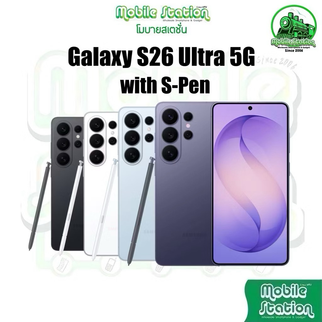 [New] Samsung Galaxy S26 Ultra AI Smart Phone  6.90'' 200MP  5,000mAh ชาร์จไว 60W ประกันศูนย์ไทย MobileStation