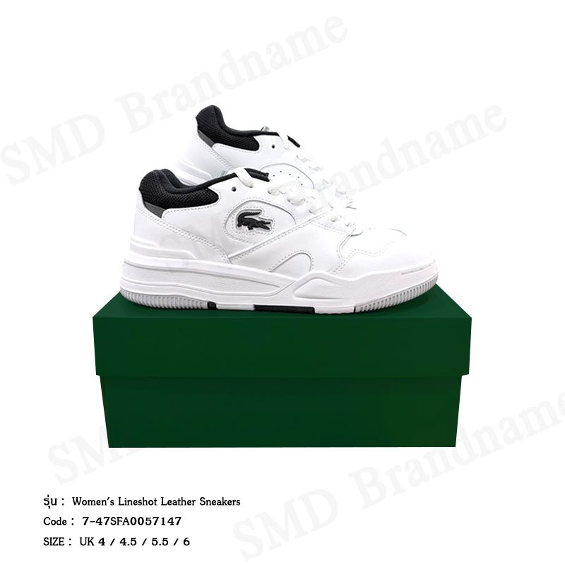 Lacoste รองเท้าผ้าใบผู้หญิง รุ่น Women's Lineshot Leather Sneakers Code: 7-47SFA0057147