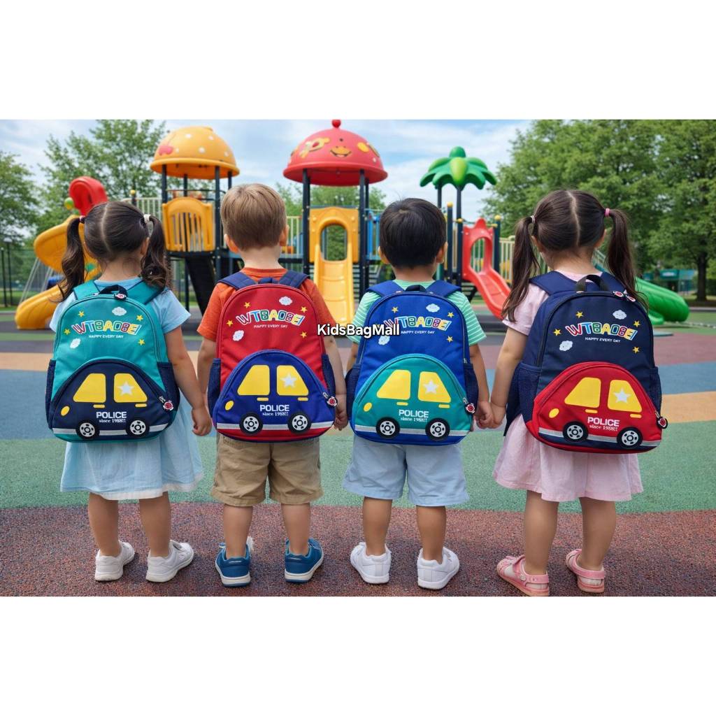 ร้านไทย 🩷 Kids Bag Mall กระเป๋าเด็กอนุบาลลายรถ