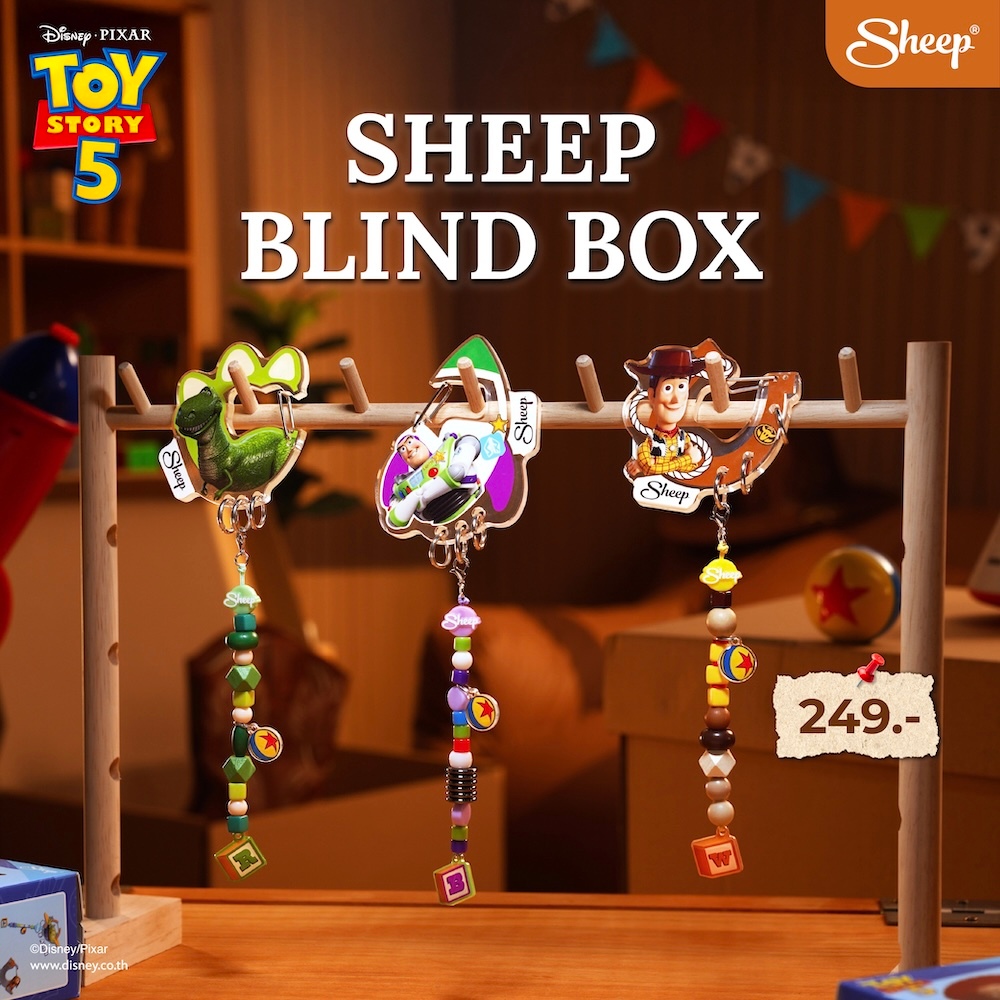 [กล่องสุ่ม Charm Toy Story 5] Sheep Blind Box Phone Charm Toy Story 5 Collection สายคล้องมือถือ ทอยสตอรี่ Phone Charm