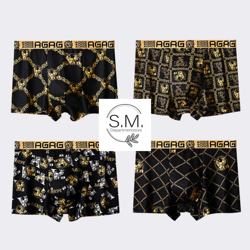 กางเกงในบ็อกเซอร์ผู้ชายทรงสวย ผ้านิ่ม ใส่สบาย ไซร์ขนาด L - 4XL