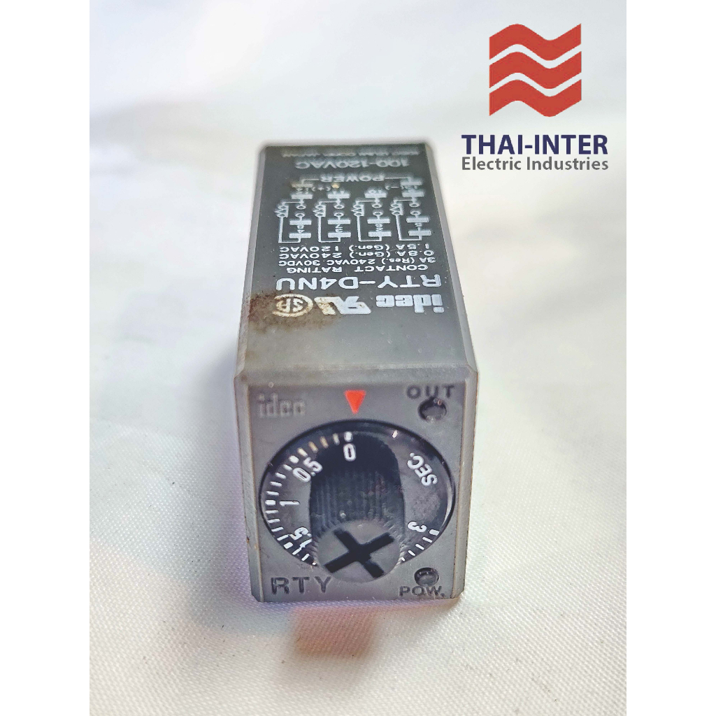 TIMER RELAY IDEC RTY-D4NU 0-3 sec 100-120Vac