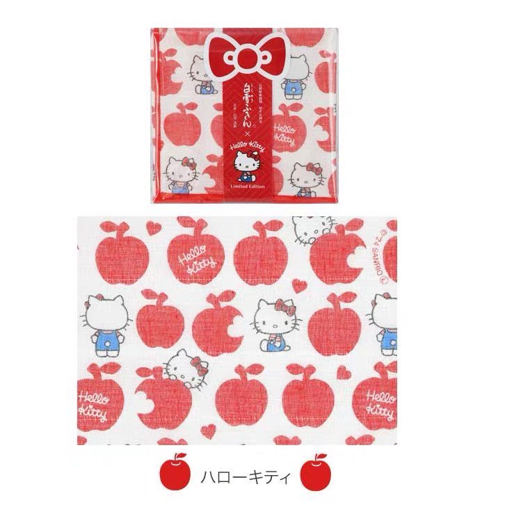 ส่งจากไทย🍎 ผ้าเช็ดทำความสะอาด Hello Kitty × Shirayuki Fukin ของแท้💯 Limited Edition ผ้าเช็ดอเนกประสงค์ ของขวัญ 43035