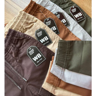 กางเกงขาจั้มเด็ก Jogger ผ้าดี ทรงสวย ใส่ได้ทั้ง ชาย/หญิง WB 2-14Y 📌(ส่งจากไทย🇹🇭)