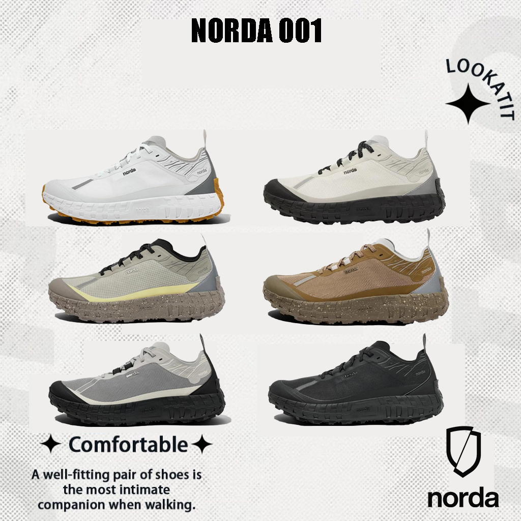 รองเท้าวิ่งเทรล NORDA 001 ใส่สบาย แต่งง่าย สำหรับกิจกรรมกลางแจ้ง