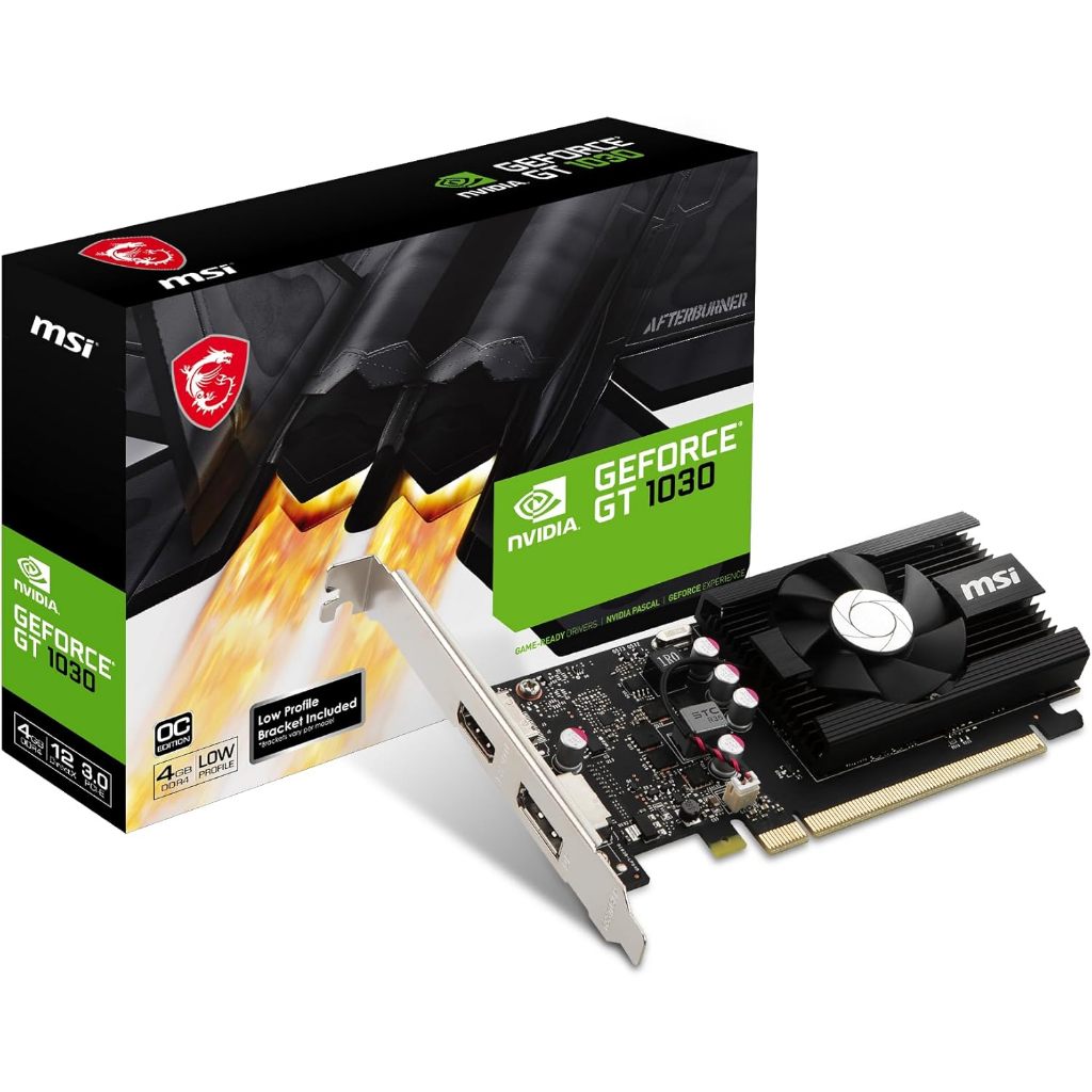 MSI GeForce GT 1030 4GB DDR4 64-bit (GT1030-4GD4-LP-OC)