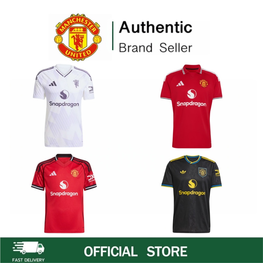 【ยอดฮิต⭐】Adidas เสื้อฟุตบอล Manchester United 26/27 25/26 Home away third Authentic Jersey มีไซส์ครบ ตั้งแต่เด็กถึงผู้ให