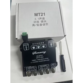 SINWINY YS-MT21 TPA3116 2.1 ช่องบลูทูธ 5.0 เครื่องขยายเสียงซับวูฟเฟอร์ 50WX2 + 100W เครื่องขยายเสียงสเตอริโอเบส