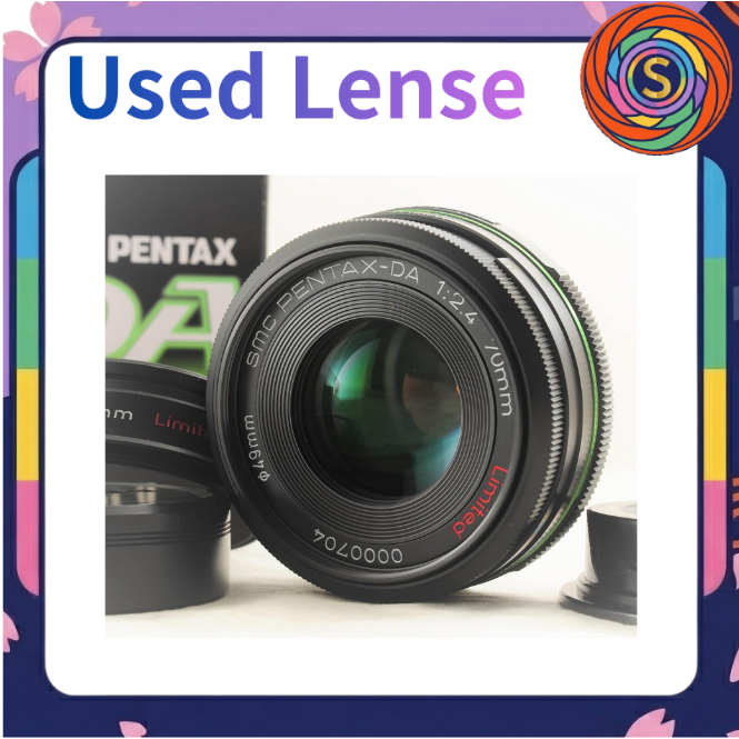 [Secondhand] Pentax smc DA 70mm F2.4 Limited Medium Telephoto Prime Lens K-Mount APS-C DSLR used pre