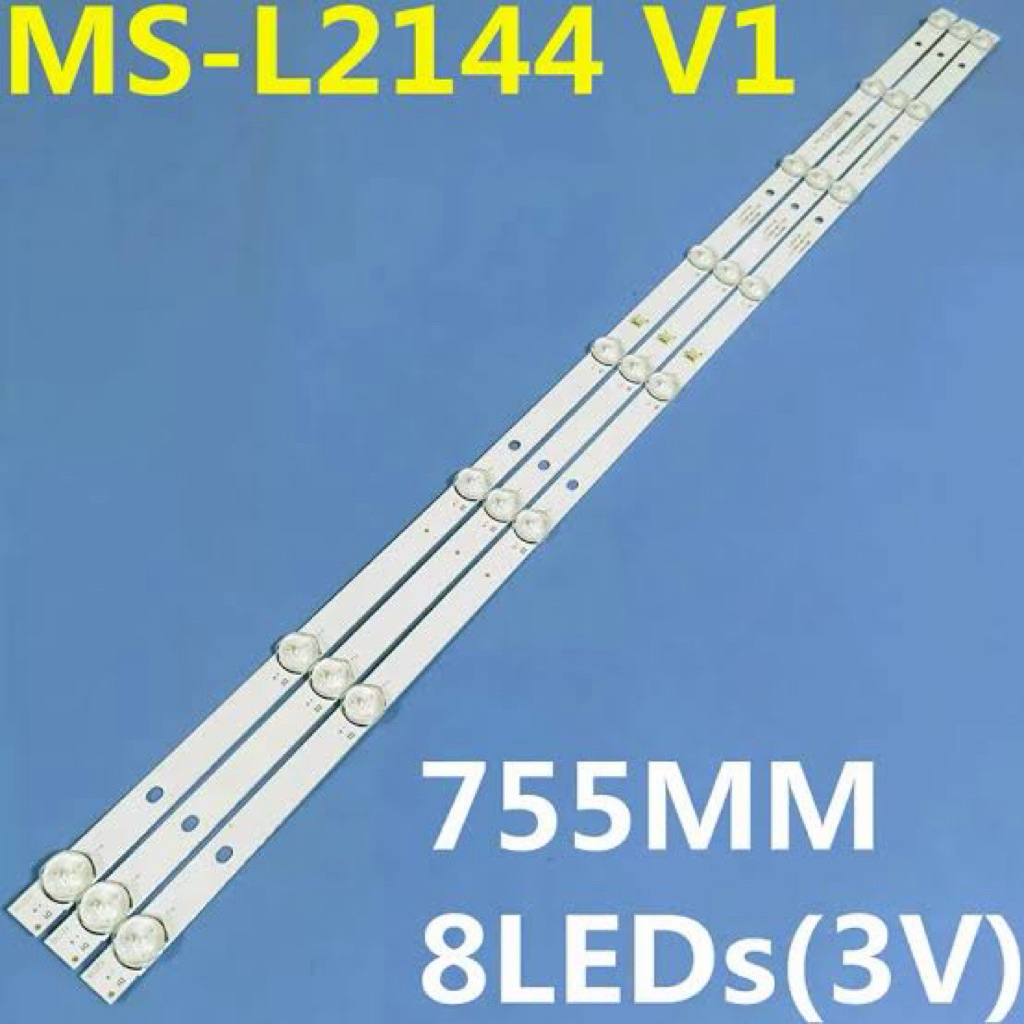 LTV-4003แถบไฟ LED แบ็คไลท์ 3 ชิ้น 3V 8 หลอด สำหรับ MS-L2144 V1 MC-39A/4210  MC 8106 39/nanoTV40