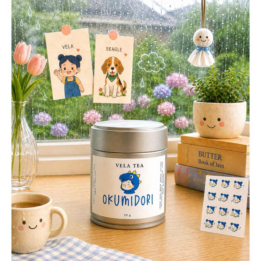 พร้อมส่ง Vela Tea - OKUMIDORI ถั่ว ควัน 🥜🩵