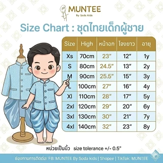 ชุดไทยเด็กผู้หญิง ชุดไทยใส่ไปโรงเรียนรุ่น "พิมานมาศ" ชุดไทยเด็กผู้ชาย ชุดไทยโจงกระเบน ชุดไทยคู่ชายหญิง