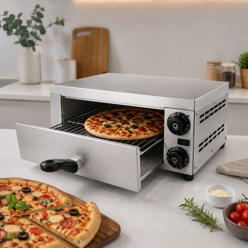 เตาอบพิซซ่าไฟฟ้า เตาอบพิซซ่า Pizza OVENR TEP-1E  อุณหภูมิปรับได้ ให้ความร้อนสม่ำเสมอ