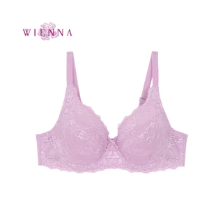 WIENNA Best Sellerเสื้อชั้นใน Beauty 5 Cup DB23718 สีเนื้อ ดำ ม่วง ฟ้า (Tulip Carnation)