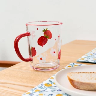 White Story - Strawberry clear Glass