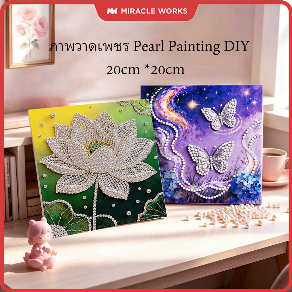 MW ภาพวาดน้ำมันดิจิตอล ผ้าใบแคนวาส ระบายสีตามตัวเลข 20x30 ซม มีเฟรม ภาพวาดตกแต่งอะคริลิก DIY สำหรับเด็ก อุปกรณ์ศิลปะ