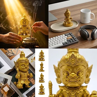 ท้าวเวสสุวรรณ รุ่นมินิมอลไทย เสริมดวงการเงิน แก้ชง ปรับฮวงจุ้ยที่ทำงาน งานเรซิ่นพรีเมียมสวยคมชัด TWS205