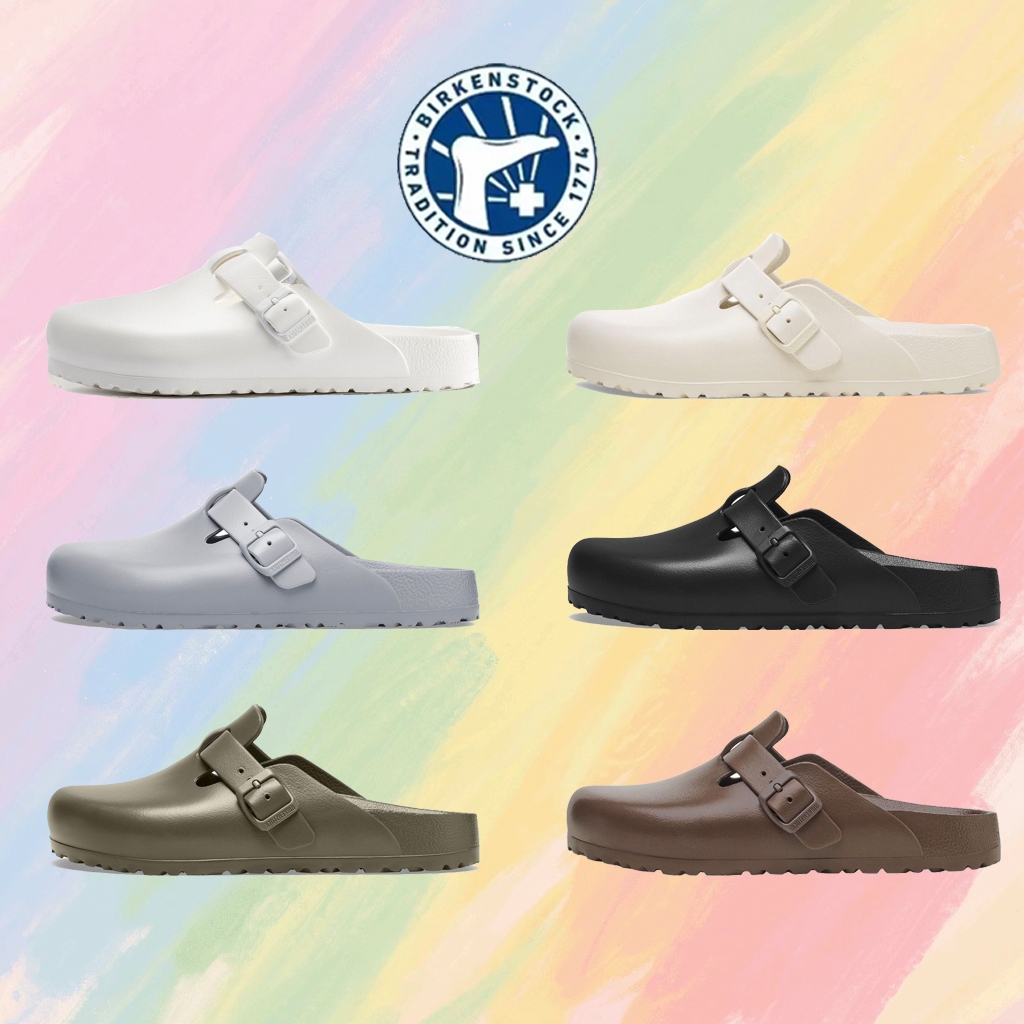 birkenstock boston eva 0127133/1027382/1027621/0127103/1026238/1027386 รองเท้าแตะหุ้มส้น สไตล์แฟชั่น สบายๆ ใส่ได้ทั้งชาย