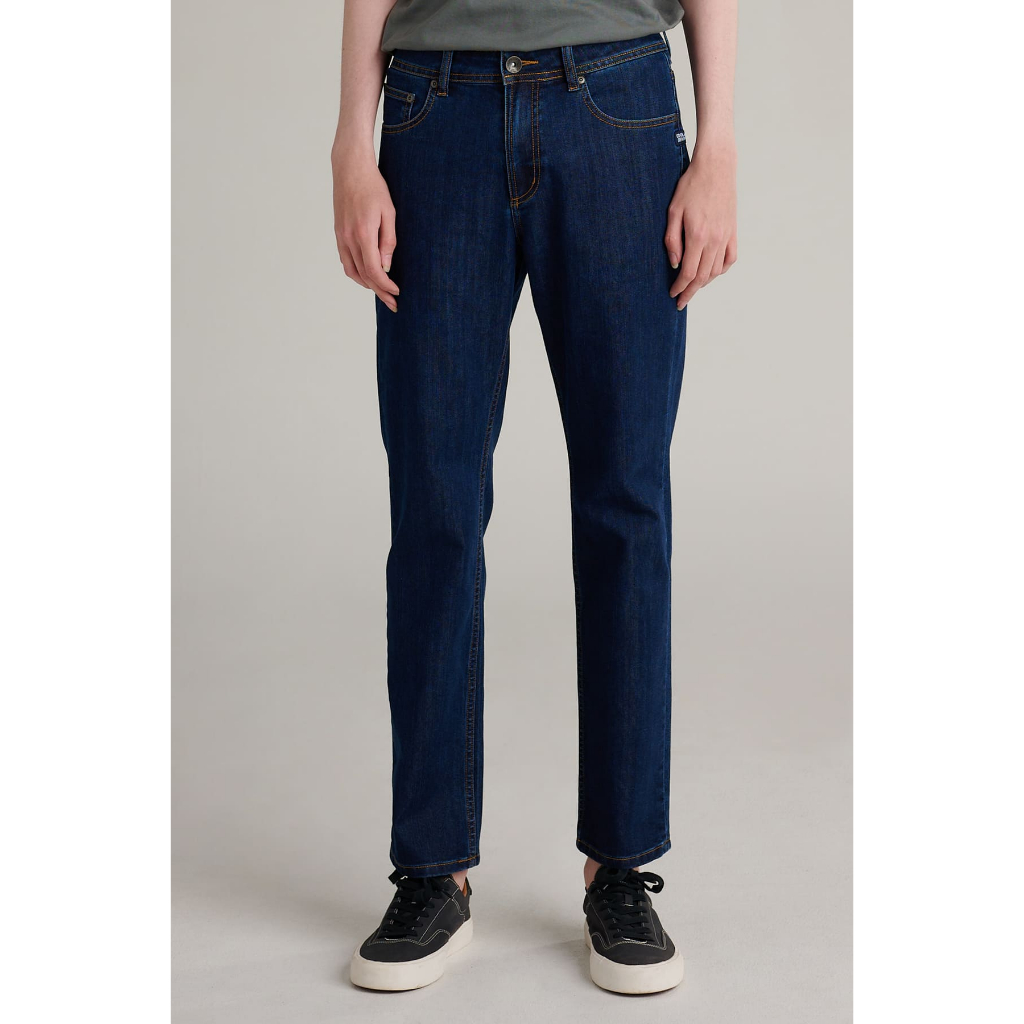 Mc jeans กางเกงยีนส์ผู้ชาย ทรงขากระบอกเล็ก (Straight) สียีนส์เข้ม MMIZ205