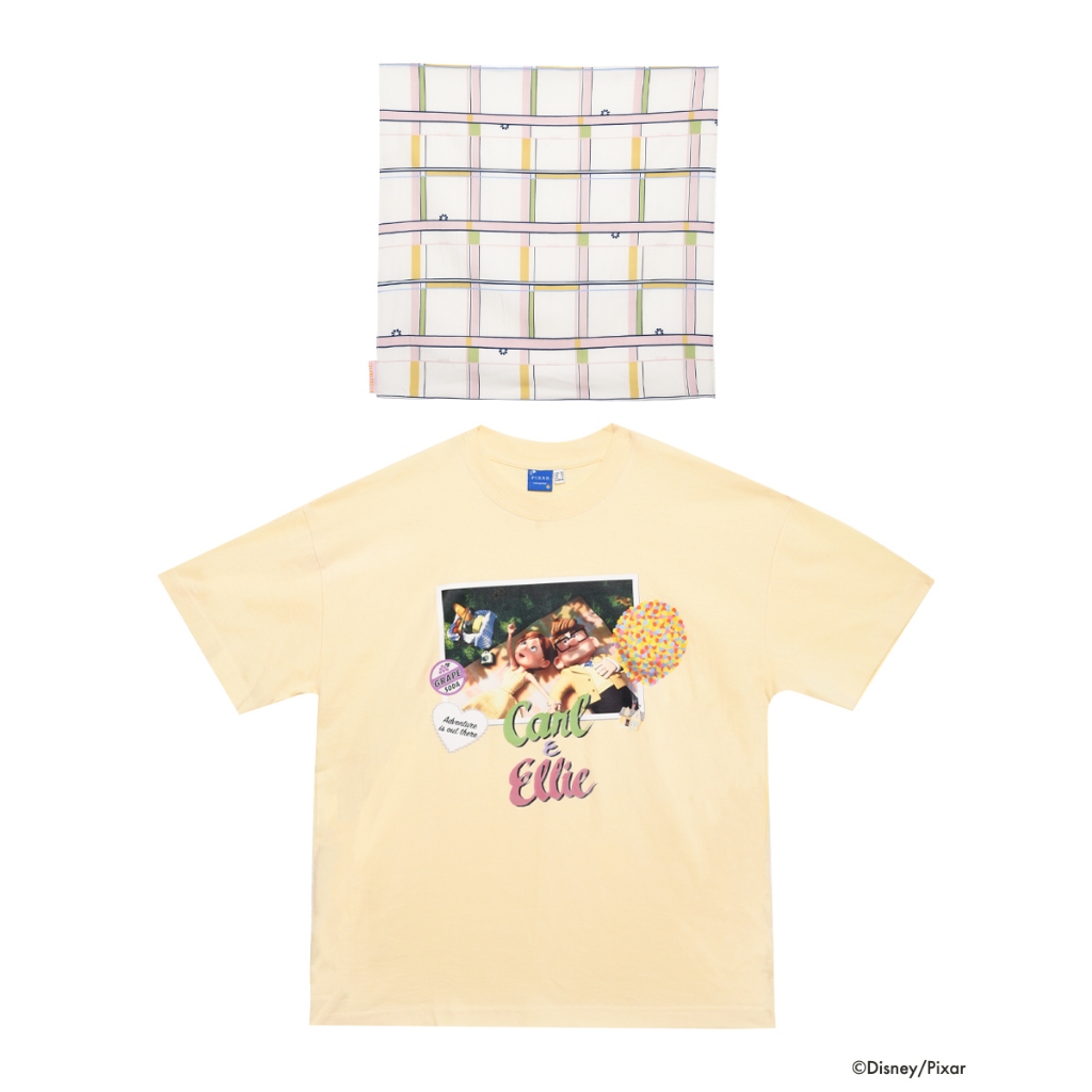Kloset and Etcetera Carl &Ellie T-Shirt (Pixar-01) เสื้อยืดสีเหลือง