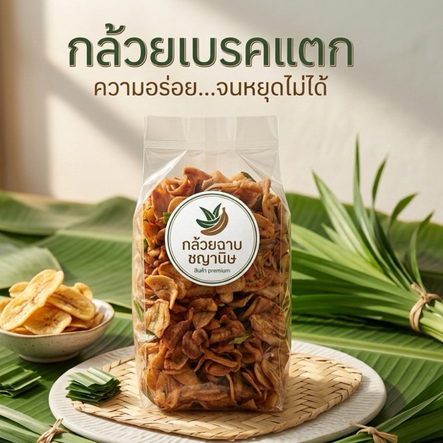 (ถูกสุด) กล้วยเบรคแตก 🍌 500 กรัม  / 1กิโลกรัม ส่งไว/สินค้าจากโรงงานเราเอง รับประกันความอร่อย หวาน เปรี้ยว กำลังดี 🎉