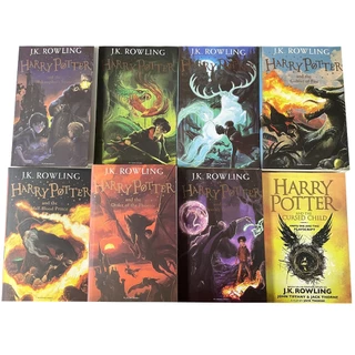 8 Books Harry Potter Book Set Story Reading Fantasy Novel for Kids Young Adults Educational Magical English Books