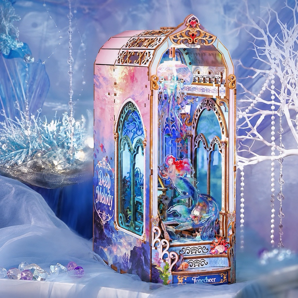 [พร้อมส่ง]🧜‍♀️ Mermaid Deep Melody Booknook โมเดลกล่องดนตรีโลกใต้ท้องทะเล ลิขสิทธิ์แท้จาก Tonecheer